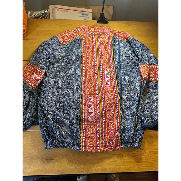 Vintage Indonesian print jacket oversized large - Picture 8 of 8